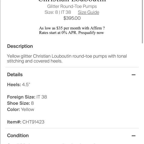 Christian Louboutin Glitter Pumps - Picture 6 of 7